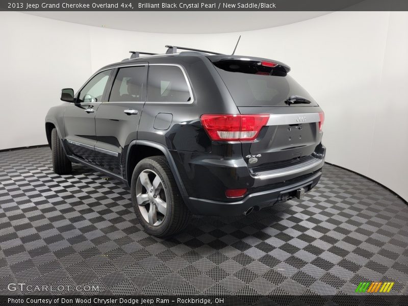 Brilliant Black Crystal Pearl / New Saddle/Black 2013 Jeep Grand Cherokee Overland 4x4