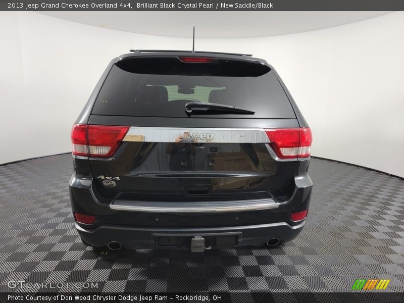Brilliant Black Crystal Pearl / New Saddle/Black 2013 Jeep Grand Cherokee Overland 4x4