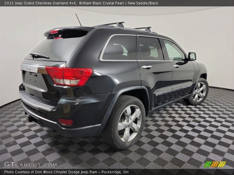 Brilliant Black Crystal Pearl / New Saddle/Black 2013 Jeep Grand Cherokee Overland 4x4