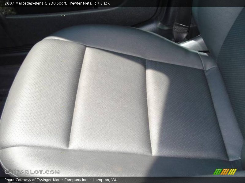 Pewter Metallic / Black 2007 Mercedes-Benz C 230 Sport