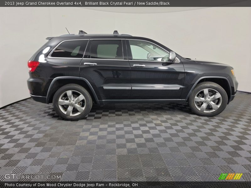 Brilliant Black Crystal Pearl / New Saddle/Black 2013 Jeep Grand Cherokee Overland 4x4