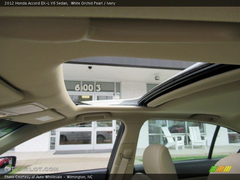 White Orchid Pearl / Ivory 2012 Honda Accord EX-L V6 Sedan