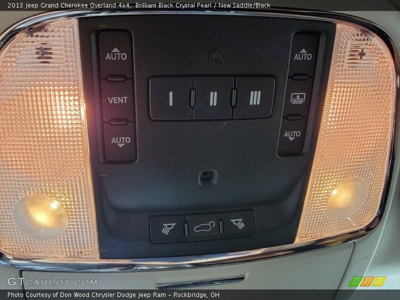 Brilliant Black Crystal Pearl / New Saddle/Black 2013 Jeep Grand Cherokee Overland 4x4