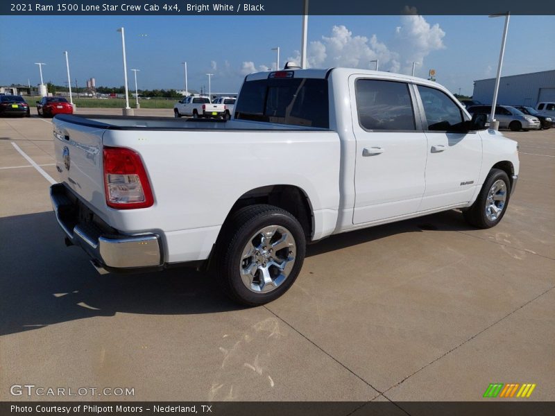 Bright White / Black 2021 Ram 1500 Lone Star Crew Cab 4x4