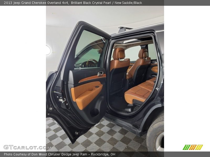 Brilliant Black Crystal Pearl / New Saddle/Black 2013 Jeep Grand Cherokee Overland 4x4
