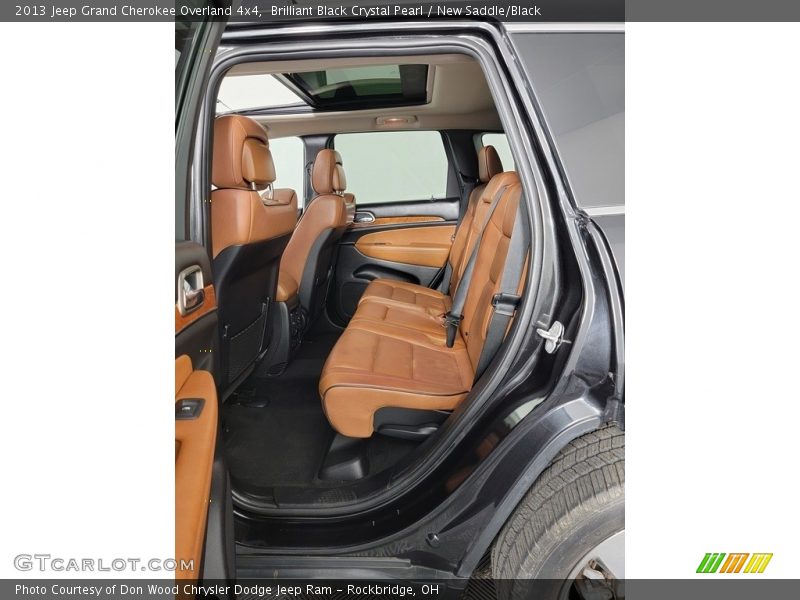 Brilliant Black Crystal Pearl / New Saddle/Black 2013 Jeep Grand Cherokee Overland 4x4