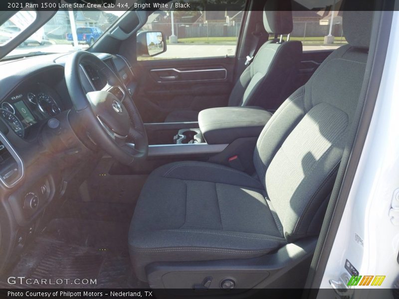 Bright White / Black 2021 Ram 1500 Lone Star Crew Cab 4x4