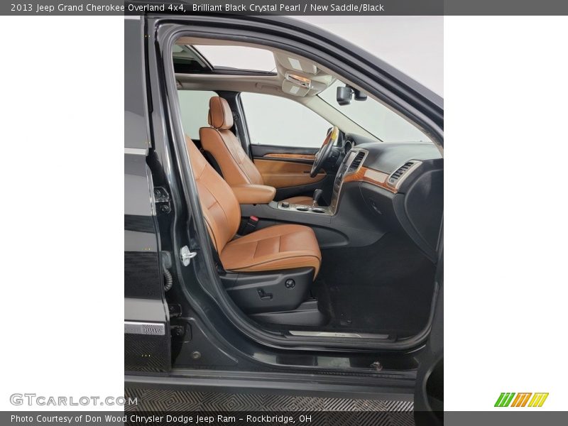 Brilliant Black Crystal Pearl / New Saddle/Black 2013 Jeep Grand Cherokee Overland 4x4