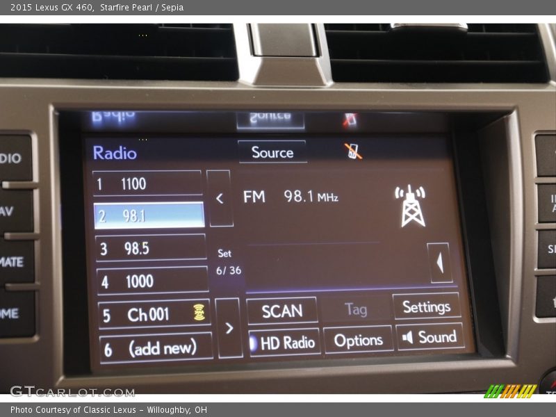 Starfire Pearl / Sepia 2015 Lexus GX 460