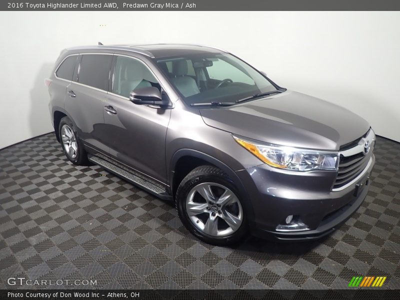 Predawn Gray Mica / Ash 2016 Toyota Highlander Limited AWD