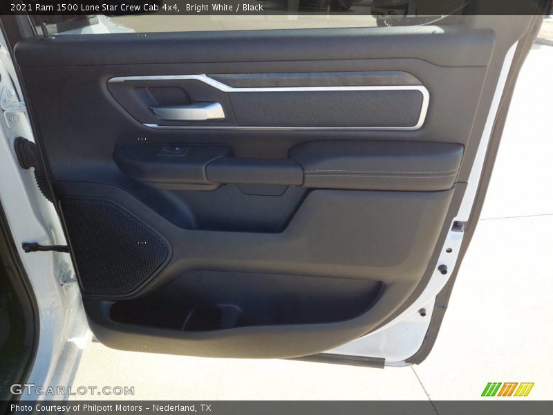 Bright White / Black 2021 Ram 1500 Lone Star Crew Cab 4x4