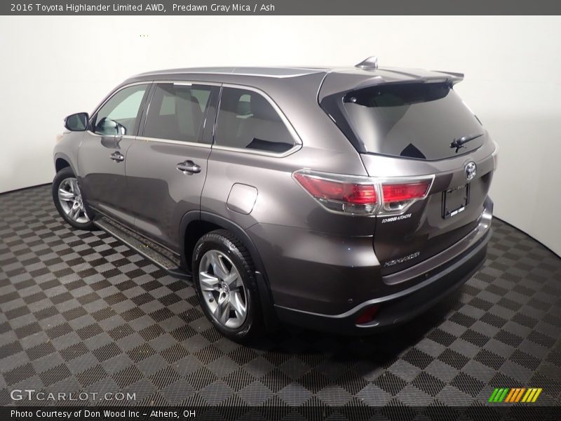 Predawn Gray Mica / Ash 2016 Toyota Highlander Limited AWD
