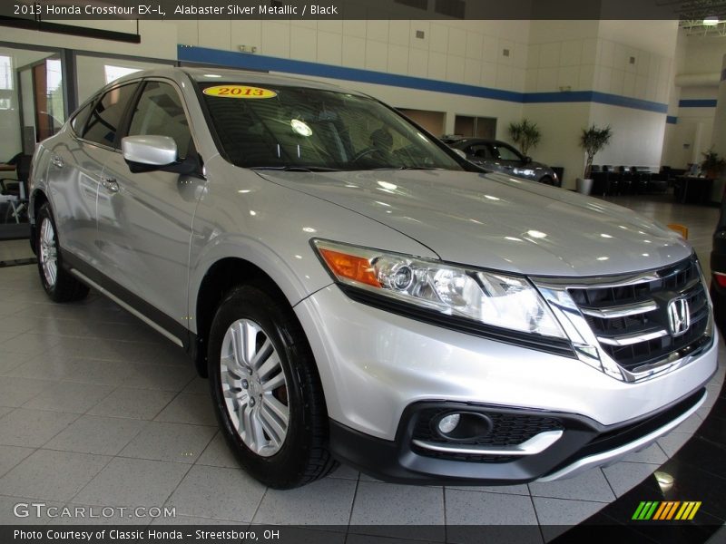 Alabaster Silver Metallic / Black 2013 Honda Crosstour EX-L