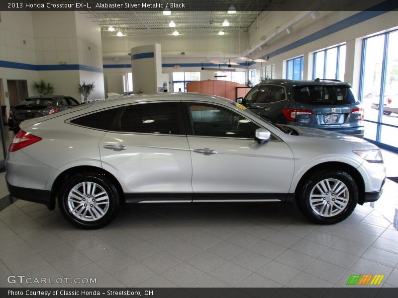 Alabaster Silver Metallic / Black 2013 Honda Crosstour EX-L