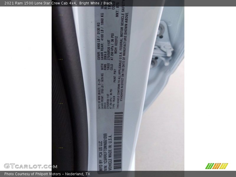 Bright White / Black 2021 Ram 1500 Lone Star Crew Cab 4x4