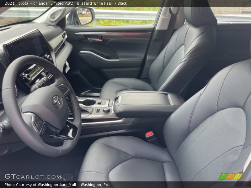 Blizzard White Pearl / Black 2021 Toyota Highlander Limited AWD