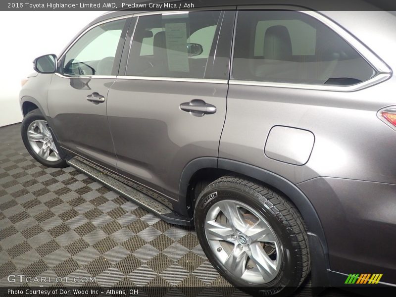 Predawn Gray Mica / Ash 2016 Toyota Highlander Limited AWD