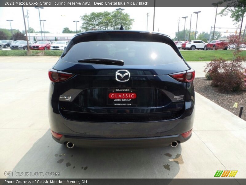 Deep Crystal Blue Mica / Black 2021 Mazda CX-5 Grand Touring Reserve AWD