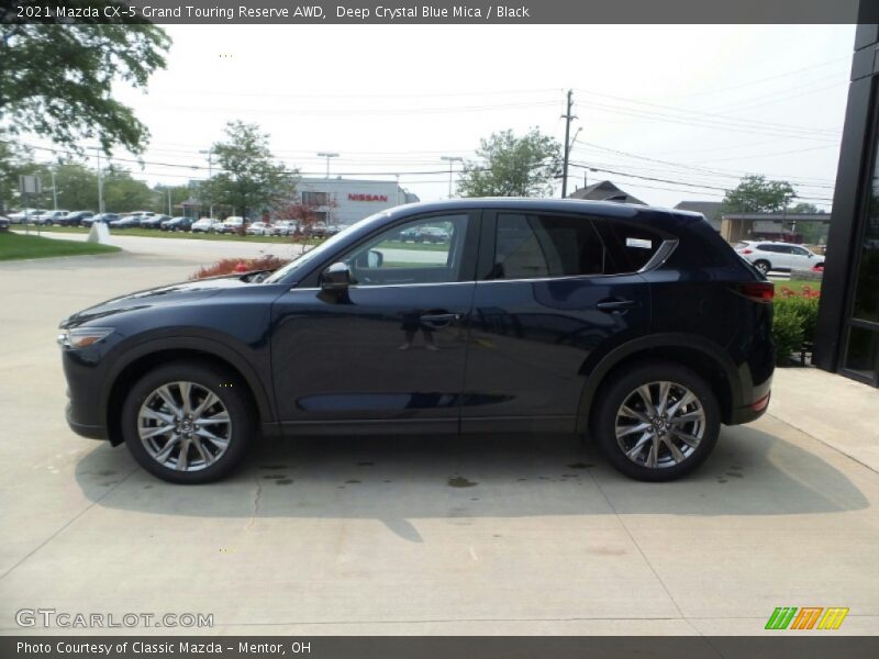 Deep Crystal Blue Mica / Black 2021 Mazda CX-5 Grand Touring Reserve AWD