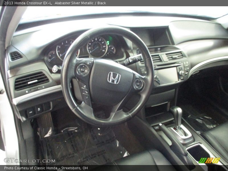 Alabaster Silver Metallic / Black 2013 Honda Crosstour EX-L