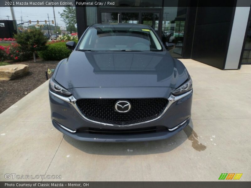 Polymetal Gray / Red 2021 Mazda Mazda6 Carbon Edition