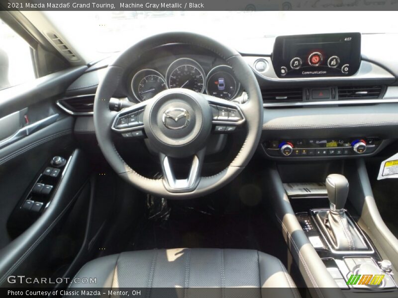 Machine Gray Metallic / Black 2021 Mazda Mazda6 Grand Touring
