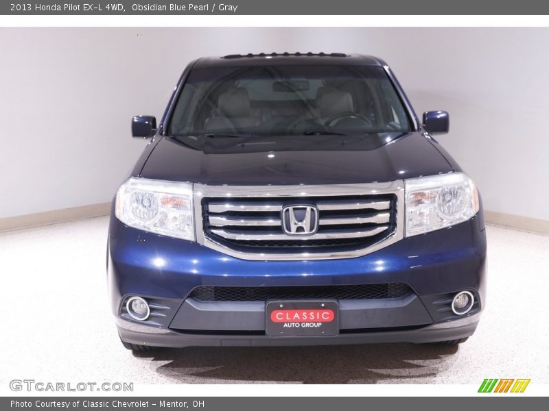 Obsidian Blue Pearl / Gray 2013 Honda Pilot EX-L 4WD