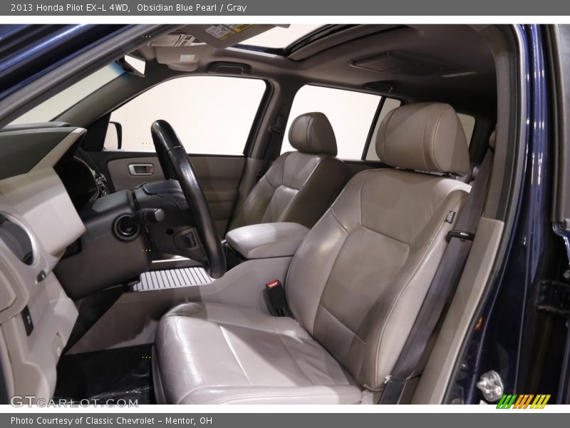 Obsidian Blue Pearl / Gray 2013 Honda Pilot EX-L 4WD