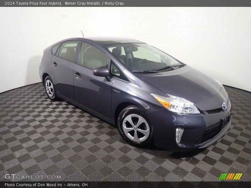 Winter Gray Metallic / Misty Gray 2014 Toyota Prius Four Hybrid