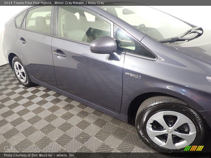 Winter Gray Metallic / Misty Gray 2014 Toyota Prius Four Hybrid