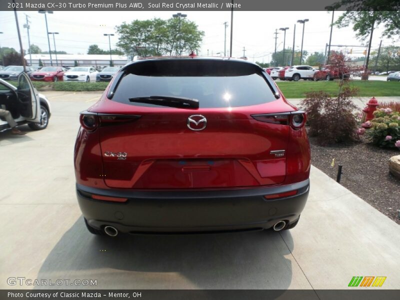 Soul Red Crystal Metallic / White 2021 Mazda CX-30 Turbo Premium Plus AWD