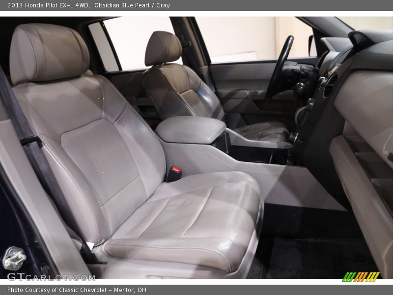 Obsidian Blue Pearl / Gray 2013 Honda Pilot EX-L 4WD