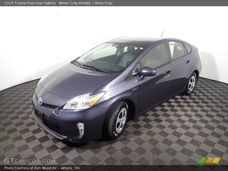 Winter Gray Metallic / Misty Gray 2014 Toyota Prius Four Hybrid