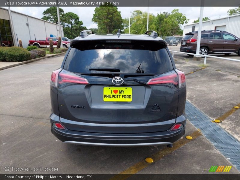 Magnetic Gray Metallic / Ash 2018 Toyota RAV4 Adventure AWD