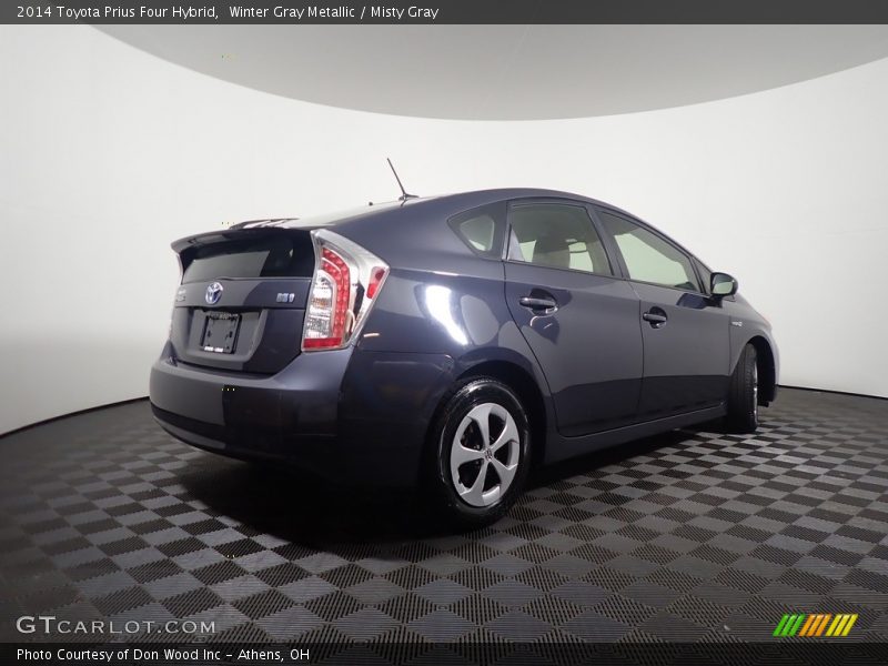 Winter Gray Metallic / Misty Gray 2014 Toyota Prius Four Hybrid