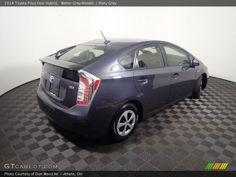 Winter Gray Metallic / Misty Gray 2014 Toyota Prius Four Hybrid