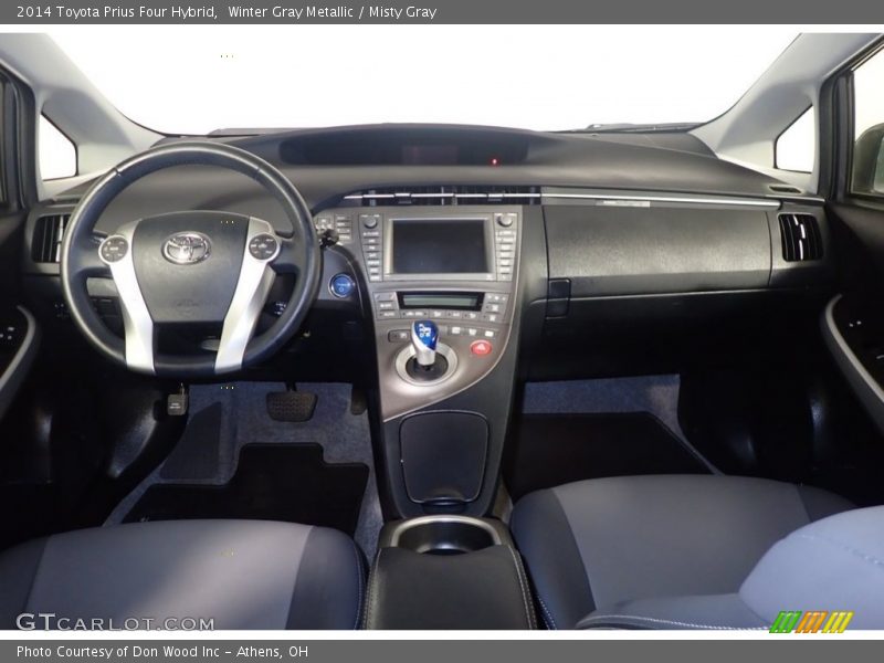 Winter Gray Metallic / Misty Gray 2014 Toyota Prius Four Hybrid