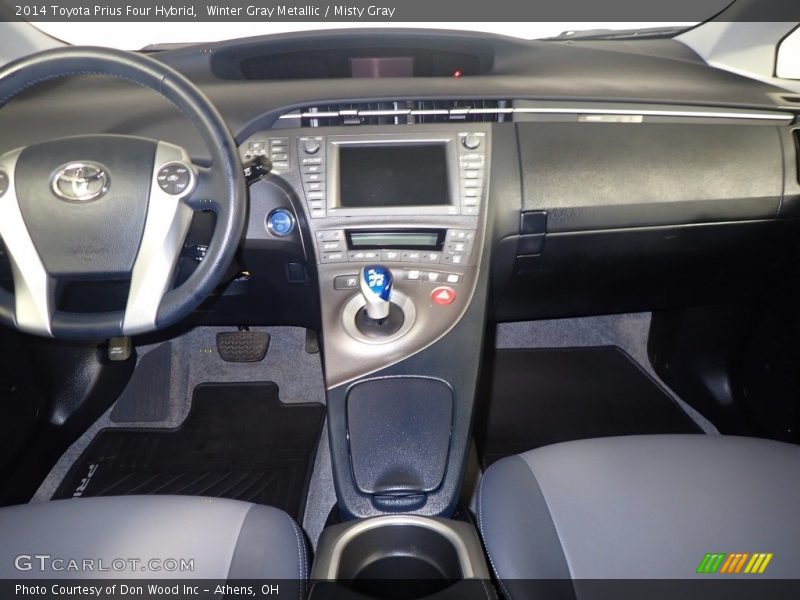Winter Gray Metallic / Misty Gray 2014 Toyota Prius Four Hybrid