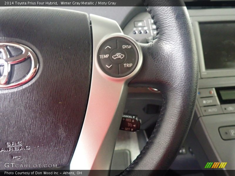 Winter Gray Metallic / Misty Gray 2014 Toyota Prius Four Hybrid