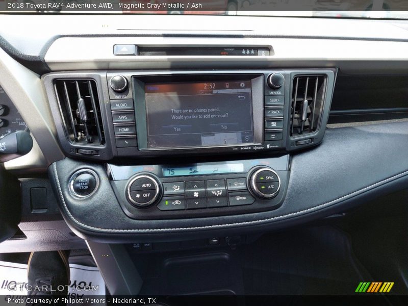 Magnetic Gray Metallic / Ash 2018 Toyota RAV4 Adventure AWD