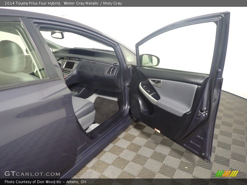Winter Gray Metallic / Misty Gray 2014 Toyota Prius Four Hybrid