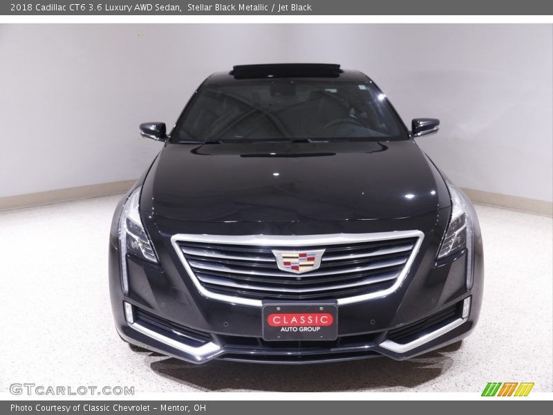 Stellar Black Metallic / Jet Black 2018 Cadillac CT6 3.6 Luxury AWD Sedan