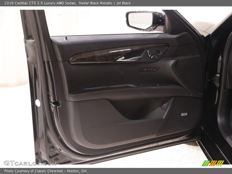 Stellar Black Metallic / Jet Black 2018 Cadillac CT6 3.6 Luxury AWD Sedan