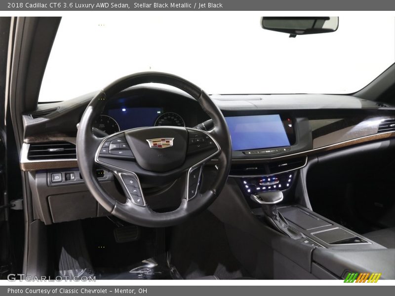 Stellar Black Metallic / Jet Black 2018 Cadillac CT6 3.6 Luxury AWD Sedan