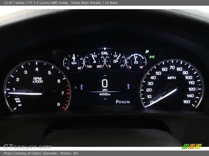 Stellar Black Metallic / Jet Black 2018 Cadillac CT6 3.6 Luxury AWD Sedan