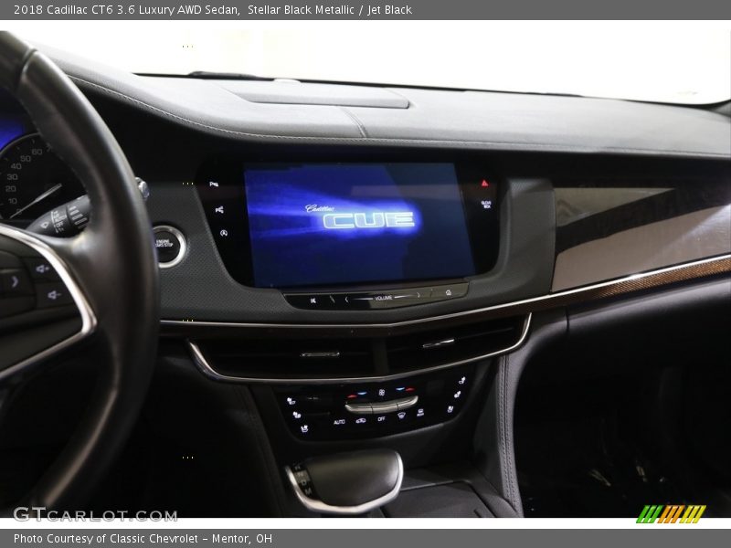 Stellar Black Metallic / Jet Black 2018 Cadillac CT6 3.6 Luxury AWD Sedan
