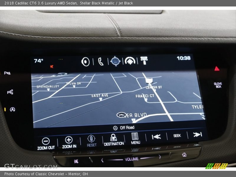 Stellar Black Metallic / Jet Black 2018 Cadillac CT6 3.6 Luxury AWD Sedan