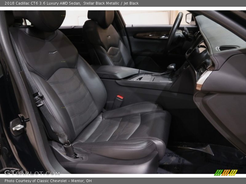 Stellar Black Metallic / Jet Black 2018 Cadillac CT6 3.6 Luxury AWD Sedan