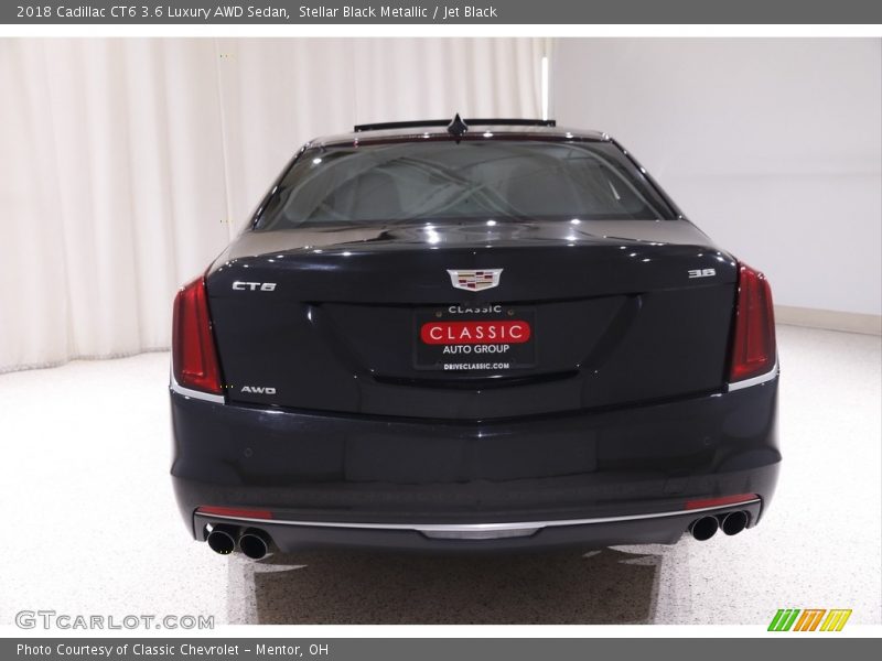 Stellar Black Metallic / Jet Black 2018 Cadillac CT6 3.6 Luxury AWD Sedan