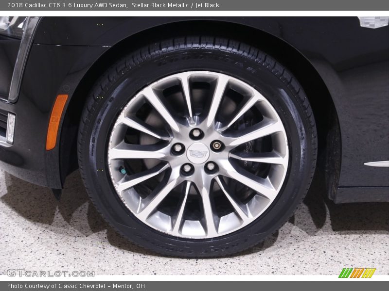 Stellar Black Metallic / Jet Black 2018 Cadillac CT6 3.6 Luxury AWD Sedan